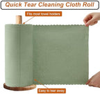 80 Pack Microfiber Cleaning Cloth Roll,Lint Free Rags & Tear Away Reusable Towels Washable Scratch,Ultra Absorbent Dish Rags(12" x 12") for Car Kitchen Home Garage-Green - Image 3