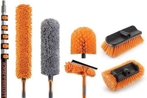 30 Foot High Reach Telescoping Duster Kit with 5-24 ft Extension Pole by EXTEND-A-REACH