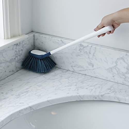 Unger EZ Reach Shower Tub and Tile Scrub Brush, Crevice Bathroom Cleaning Supplies, Non-Scratch Scrubber Tool for Showers, Fixtures, Bathtubs, Drains, Grout, and Marble - Image 6
