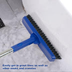 CELOX Grout Brush with Long Handle, Tile Grout Cleaner Brush for Tile Floors, for Shower Tile, for Cleaning Grout, Blue - Image 4