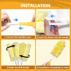 60 Pack Duster Refills Kit Disposable for Swiffer Duster Handle - Image 5