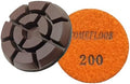 Diamond Floor Polishing Pads, 3 Inch Resin Bond Hook and Loop Polishing Pucks for Concrete, Terrazzo, Marble, Granite, Grit 200, 3PCS by ComeFloor
