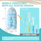 60 Pack Duster Refills Kit Disposable for Swiffer Duster Handle - Image 3