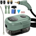 Steam Cleaner, Portable Pressurized Steamer for Cleaning with 14pcs Accessories, 6-Level Adjustable and 15s Heat-Up, Handheld Steam Cleaner for Home, Tile, Dirt, Grout, Grease, Car Detailing(7-Green) by AULANK