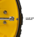 B E Pressure 85.403.011 Whirl-A-Way with Casters, 4000 psi, 180 Degree F Temperature, 8.0 GPM, 20", Yellow - Image 4