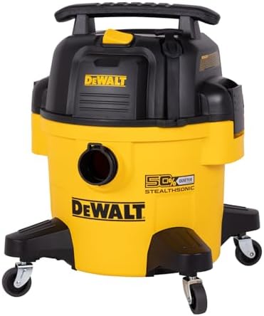 DEWALT STEALTHSONIC Wet Dry Shop Vac 6 Gallon, Shop Vacuum Wet and Dry 5 HP, Ultra Quiet Shopvac with Powerful Suction, Wet Dry Vacuum Cleaner for Home, Garage, Workshop, Jobsite, DXV06P-QT by Unknown