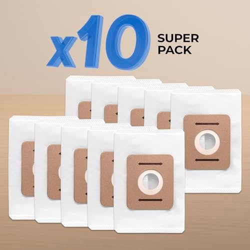 10 Pack - Replacement Vacuum Bags Compatible with Atrix Vacuum Backpack Models VACBP1, VACBP2, VACBP36V, VACBPAI, VACBPAIC – 8-Quart. Commercial backpack vacuum cleaner - backpack bags. - Image 2