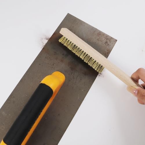 MAXMAN Brass Brush, 10" Soft Brass Bristle, Home/Kitchen Rust Cleaner - Image 5