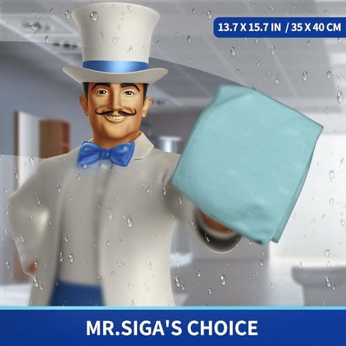 MR.SIGA Ultra Fine Microfiber Cloths for Glass, Pack of 36, 35 x 40cm 13.7" x 15.7" - Image 2