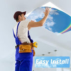 8 Pcs Fluorescent Light Covers with 80 Magnets Decorative for Classroom Ceiling Light 4 x 2 Feet Magnetic Light Covers Filter Easy Install for Office Hospitals & Home Drop Ceiling Supplies (Rainbow) - Image 5