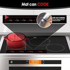 Cook's Aid Large Induction Cooktop Protector Mat 21.2x35.4 Inch,Translucent (Magnetic) Stove Top Cover for Electric Stove, Silicone Stove Mat for Glass Top Stove,Glass Top Stove Cover (LTSICT10) - Image 4