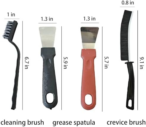 7 Pcs Multi-Purpose Crevice Cleaning Brush Tool for Stubborn Kitchen Grease Stains, Bathroom Crevices, Window Gutters, Tiles and Faucets - Image 2