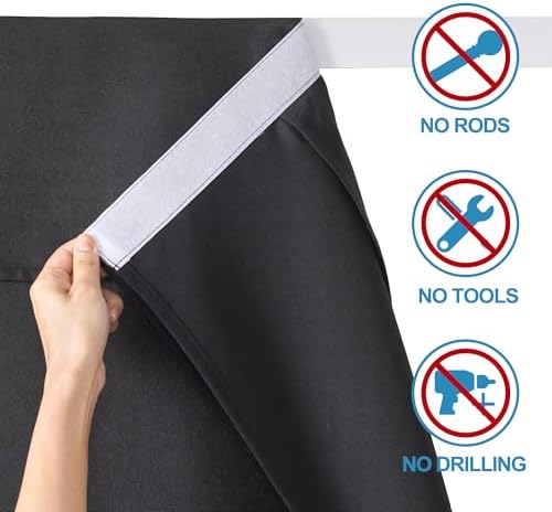 RYB HOME French Door Curtains for Patio Sliding Glass Door, Window Covering - Image 3