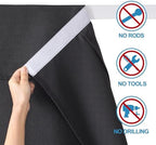 RYB HOME French Door Curtains for Patio Sliding Glass Door, Window Covering - Image 3