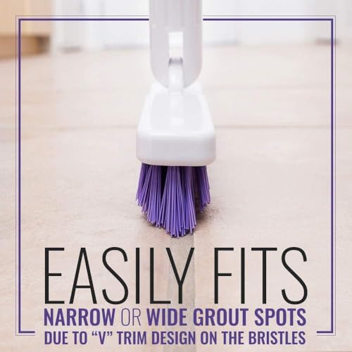 Fuller Brush E‑Z Scrubber Replacement Head – 9" V‑Trim Tile & Grout Brush Head Only, Compatible with Telescopic Handle (Sold Separately) – Deep Grime Cleaning Without Scratching - Image 6