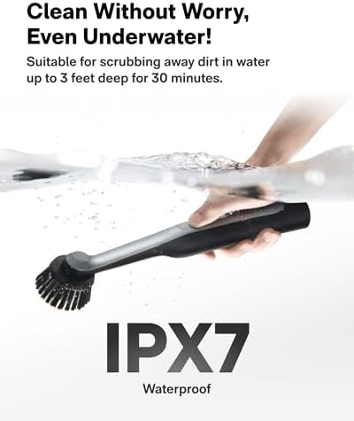 HOTO Wand™ Cordless Spin Scrubber, Electric Grout Brush, 12 Brush Heads - Image 6