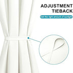 Hiasan French Door Curtains Privacy, Ivory, 24W x 72L, 1 Panel - Image 4