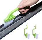 2pcs Hand-held Groove Gap Cleaning Tools Door Window Track Kitchen Cleaning Brushes(Green) by Rienar