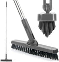 CELOX Grout Brush with Long Handle, Tile Grout Cleaner Brush for Tile Floors, for Shower Tile, for Cleaning Grout, Gray by CELOX