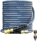 Pressure Washer Hose 50FT 3/8" ID Steel Wire Braided Swivel Quick Connector by KARHDIR