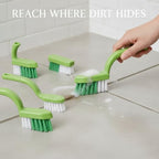 Grout Cleaning Brush Set, 4-Piece Tile Scrubbing Tool Kit for Narrow Gaps and Corners, Durable PP Plastic Crevice Cleaner for Bathroom Shower and Kitchen Backsplash (Set of 4) - Image 2