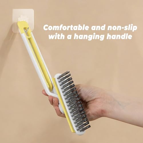 White Grout Brush, Crevice Cleaning Brush with 360° Swivel Head - Image 6