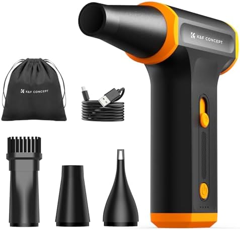 K&F CONCEPT Compressed Air Duster, 3 Gear Adjustable 5000mAH,Rechargeable by KFCONCEPT