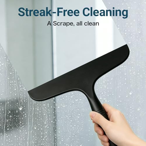 SetSail Shower Squeegee for Glass Doors,One-piece All Silicone Squeegee - Image 3