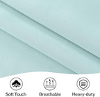 Vatge Light Blue French Door Curtain Panel for Front Door - Dual Rod Pocket Drapes for Living Room Glass Door, 1 Panel, W54 x L72, Aqua - Image 5