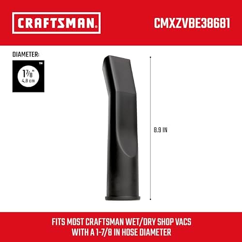 CRAFTSMAN CMXZVBE38681 1-7/8 in. Car Nozzle Wet Dry Shop Vacuum Attachment - Image 3
