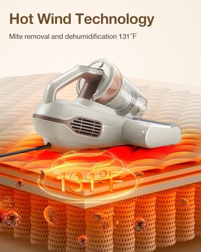 Jimmy Mattress Vacuum Cleaner, Bed Vacuum with UV & Ultrasound, High Heating, Smart Dust Sensor, 15Kpa Powerful Suction, Lightweight, Deep Clean Dust and Pet Hair in One Go(BX6 Lite, Corded) - Image 4