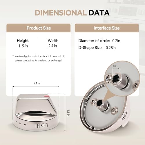 NX58M9420SS/DG94-01712A*5&DG94-01713A*1 Gas Stove Knob for Samsg Range Oven Stove - Image 3