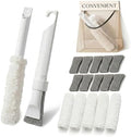 Home Detail Cleaning Kit, Crevice Cleaning Brush, 5-in-1 Detail Duster, Replacement Pads, Microfiber Sleeves and Storage Bag for Window Tracks, Air Vents, Kitchen and Bathroom by CleanHomeHappyLife