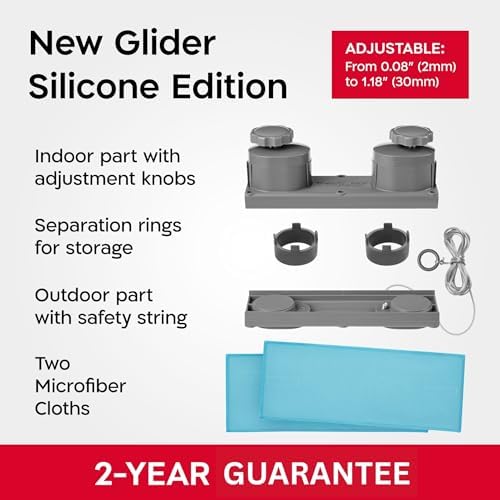 Tyroler Glider R-2 AFC Magnetic Window Cleaner Tool Fits Windows 0.1"-1.2" - Image 5