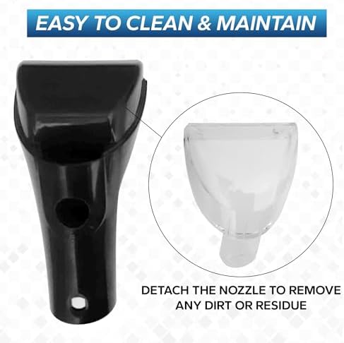 Bissel Replacement 3" Tough Stain Brush Tool with Removable Cover for All Bissell Carpet Cleaner, 2036651, 2037151, 1425 Series, 73H55, 73H5C, 73H5K, (SpotBots, SpotCleans, Little Green, and More) - Image 4