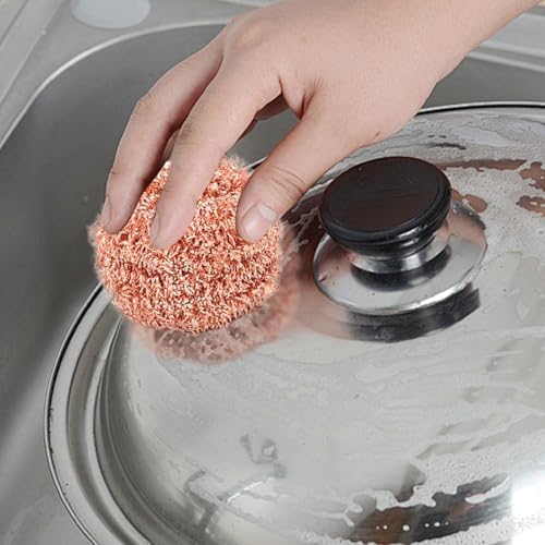 Iron Scouring Pad for Dishes Non-Scratch Iron Scrub Brush - Image 4