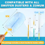Duster Refills for Swiffer Dusters，Strong Static Dust Removal，Duster Refill Replacement Head for Electronics, Furniture, Blinds（18 PCS+1Handle） - Image 5