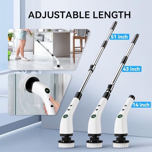 Electric Bathroom Cleaning Brush Cordless Shower Scrubber SD-CTB01 - Image 5