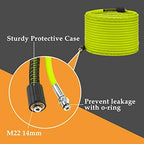 M MINGLE Pressure Washer Hose 50 FT x 1/4", M22 14mm Fittings, 3600 PSI - Image 6