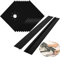 MSDADA Stove Covers, 8 Pcs 0.2 mm 10.6" x 10.6" Gas Range Protectors with 2 Pcs 21” Silicone Gap Cover Keep Stove Clean, Double Thickness, Reusable, Non-Stick, Easy to Clean by ColoryourlifewithMSDADA