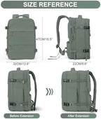 Extra Backpack For Traveling On Airplane Travel Backpack For Women Men Airline Approved Carry On Bags For Airplanes Gym Bag With Shoe Compartment Waterproof Laptop Backpack Camping Hiking Backpack - Image 2