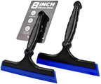 EHDIS 2PCS Flexible 8-Inch Silicone Squeegee Window Tint Tool Auto Water Blade, Shower Squeegee for Car Windshield, Glass, Tiles, and Smooth Surfaces (Blue) by EHDIS