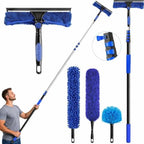 wlich 26ft High Reach Duster Kit, Aluminum 5-20ft Fan & Window Cleaner Set by wlich