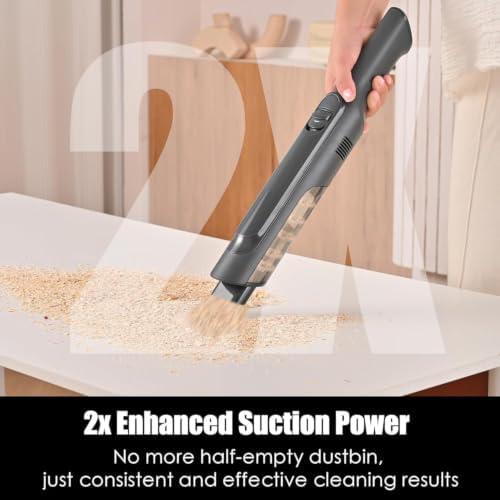 Handheld Vacuum Cordless, Lightweight 1.4lb with Powerful Suction, Charging Dock, Single Touch Empty and Detachable Dust Cup, Portable Mini Car Vac for Home Office and Pet Hair - Image 3