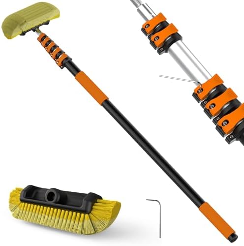 16FT Reach Car Wash Brush with Long Handle for RV, Truck Cleaning by Unknown