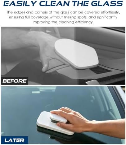 Magnetic Window Cleaner,Automotive Windshield Wiper Tools,Car Accessories Universal Double Sided Magnetic Window Cleaner with Anti-Falling Rope,Automotive Tool,Suitable for Most Cars,Sedans - Image 6