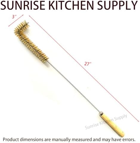 SUNRISE Fryer Brush with Long Handle (Brass, L Brush) - Image 4