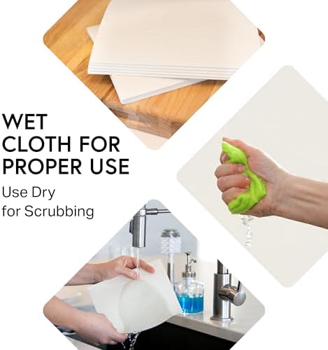 Swedish Wholesale Dishcloths Reusable 8" x 7" Sponge Cloths, Bulk 10 Pack of High Absorbent Cellulose Dish & Kitchen Cleaning Hand Towels, Wring to Dry & Machine Wash, Odor Resistant, Blue - Image 4