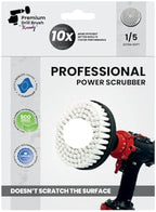 Premium Drill Brush Professional– 2in1 for Drills & Angle Grinders Extra-Soft 6in White | Scratch-Free Cleaning Brush for Carpet, Upholstery, Leather Seats, Glass, Furniture and Car Interior - Image 2