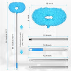 Eunice Ceiling Fan Cleaner Duster with Extension Pole,Blue 4.2FT - Image 6